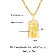 Load image into Gallery viewer, GUNGNEER Christian Cross Necklace Jesus Pendant Jewelry Accessory Gift For Men Women