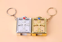 Load image into Gallery viewer, GUNGNEER Mini Bible Keychain God Cross Christian Jewelry Accessory Gift For Men Women