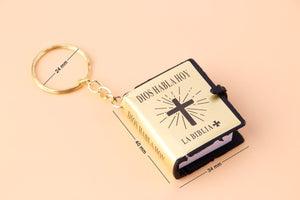GUNGNEER Mini Bible Keychain God Cross Christian Jewelry Accessory Gift For Men Women