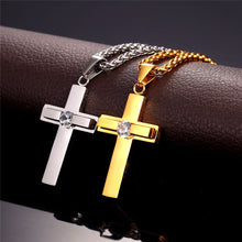 Load image into Gallery viewer, GUNGNEER God Christian Pendant Necklace Jesus Cross Jewelry Accessory Gift For Men Women