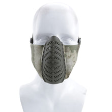 Load image into Gallery viewer, 2TRIDENTS 9x5.5 inch ABS Airsoft Mask - Half Face Mask for Hunting, Outdoor Sport, Cycling, Motorcycling, ATV, Jet Skiing, Airsoft, Paintball, CS and More (ACU)