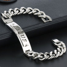 Load image into Gallery viewer, GUNGNEER Jesus Christ Bracelet Stainless Steel Cross Jewelry Accessory Gift For Men Women