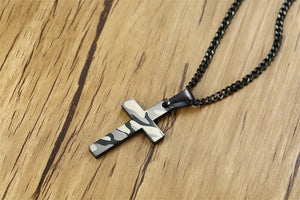 GUNGNEER Army Soldier Cross Necklace Christ Pendant Jewelry Accessory Outfit For Men Women