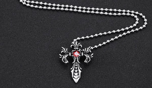 GUNGNEER Christian Cross Pendant Necklace Stainless Steel God Jewelry Outfit For Men Women