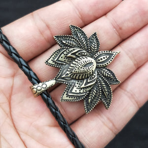 GUNGNEER Strength Necklace Mandala Lotus Flower Jewelry Accessory Gift For Men Women