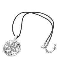 Load image into Gallery viewer, GUNGNEER Triquetra Stainless Steel Trinity Pendant Necklace Jewelry Men Women Rope Chain