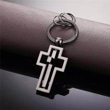 Load image into Gallery viewer, GUNGNEER Christian Necklace Cross Jesus Key Chain Holder Jewelry Accessory Gift Set Men Women