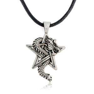 GUNGNEER Wicca Pentagram Pentacle Moon Phase Pendant Necklace Pagan Jewelry Men Women