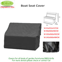 Load image into Gallery viewer, 2TRIDENTS Black Waterproof Boat Fishing Seat Cover - Protecting Your Seats from Weathering and Deterioration