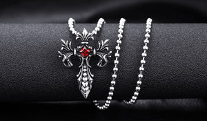 GUNGNEER Christian Cross Pendant Necklace Stainless Steel God Jewelry Outfit For Men Women