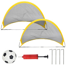 Load image into Gallery viewer, 2TRIDENTS Set of Sports Portable Soccer Goal - Perfect for Scrimmages, Team Training, Goalie Training and Full Field Games