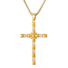 Load image into Gallery viewer, GUNGNEER Cross Pendant Necklace Christian Chain Jewelry Accessory Gift For Men Women