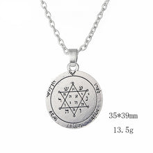 Load image into Gallery viewer, GUNGNEER Jerusalem Star of David Necklace Jewish Pendant Jewelry Accessory For Men Women