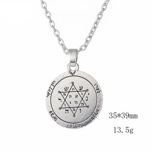 GUNGNEER Jerusalem Star of David Necklace Jewish Pendant Jewelry Accessory For Men Women