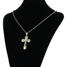 Load image into Gallery viewer, GUNGNEER Stainless Steel Cross Christ Necklace Jesus Pendant Jewelry Accessory For Men Women