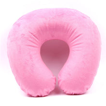 Load image into Gallery viewer, 2TRIDENTS U-Shaped Neck Travel Cushion - Sleep Support - Molds Perfectly to Your Neck and Head - Travel Accessories (Pink)