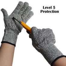Load image into Gallery viewer, 2TRIDENTS Cut Resistant Gloves Ideal for Woodworking Fish Filletting Meat Cutting Food Grade Protection