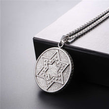 Load image into Gallery viewer, GUNGNEER David Star Necklace Occult Jewish Star Israel Jewelry Accessory For Men Women