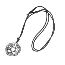 Load image into Gallery viewer, GUNGNEER Rose Pentacle Pentagram Wicca Pendant Necklace Open Cuff Bracelet Vintage Jewelry Set