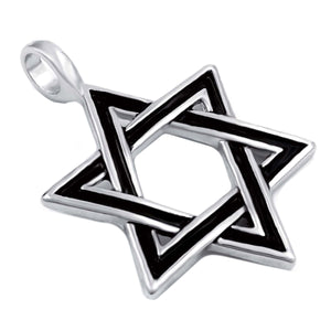 GUNGNEER David Star Box Chain Necklace Jewish Star Pendant Jewelry Gift For Men Women