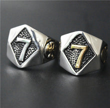 Load image into Gallery viewer, GUNGNEER Biker Ring Stainless Steel Men Women Goldtone Silvertone Skull Ring Jewelry