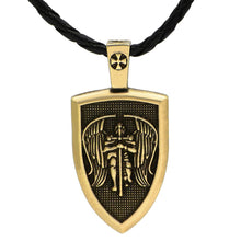 Load image into Gallery viewer, GUNGNEER Shield Of St Michael Pendant Necklace Protection Jewelry For Men Women