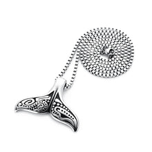 Load image into Gallery viewer, GUNGNEER Stainless Steel Island Whale Tail Mermaid Necklace Bracelet Protection Jewelry Set