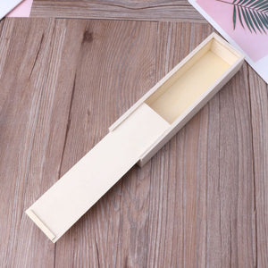 2TRIDENTS Natural Wood Jewelry Storage Pencil Case DIY Craft for Storing Jewelry Treasure Pearl Home Decor (4)