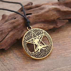 GUNGNEER Wicca Pentagram Celtic Tree of Life Pendant Necklace Jewelry Amulet Men Women