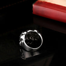 Load image into Gallery viewer, GUNGNEER Stainless Steel Skull Ring Jewelry Gothic Punk Jewlery Acccessories Men Women