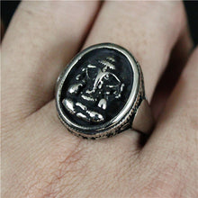 Load image into Gallery viewer, GUNGNEER Hindu Ganesha Om Ring Lord Elephant Ohm Aum Stainless Steel Jewelry For Men