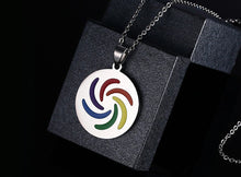 Load image into Gallery viewer, GUNGNEER Rainbow Pride Necklace Stainless Steel Gay Lesbian Jewelry Gift For Men Women