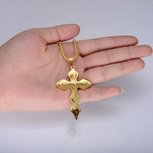 Load image into Gallery viewer, GUNGNEER Stainless Steel God Cross Necklace Christ Pendant Jewelry Outfit For Men Women
