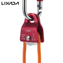 Load image into Gallery viewer, 2TRIDENTS 20kN Bearing Climbing Rope Pulley - Perfect for Hauling, Dragging, Tensioning System, in Rescue, Tree Climbing Or Setting A Tackle and Block in Your House