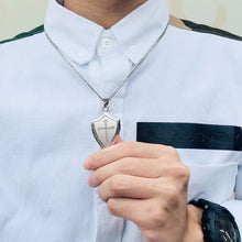 Load image into Gallery viewer, GUNGNEER Cross Shield Necklace Stainless Steel Jesus Pendant Jewelry Gift For Men Women