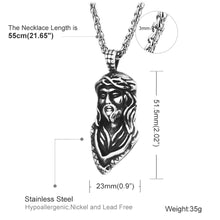 Load image into Gallery viewer, GUNGNEER Stainless Steel Christ Cross Pendant Necklace Jesus Jewelry Outfit For Men Women
