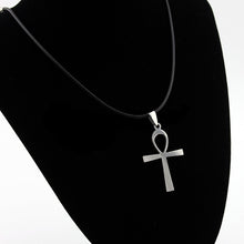 Load image into Gallery viewer, GUNGNEER Ankh Stainless Steel Pendant Necklace Link Chain Bracelet Egyptian Egypt Jewelry Set