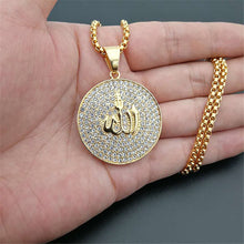 Load image into Gallery viewer, GUNGNEER Muslim Allah Necklace Stainless Steel Islamic Jewelry Accessory For Men Women
