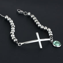 Load image into Gallery viewer, GUNGNEER God Bracelet For Women With Cross Stainless Steel Christ Jewelry Accessory Gift