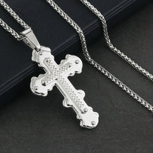 Load image into Gallery viewer, GUNGNEER God Christian Cross Pendant Necklace Christ Jewelry Accessory For Men Women