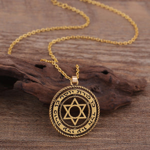 GUNGNEER Star of David Necklace Jewish Pendant Jewelry Accessory Outfit For Men Women