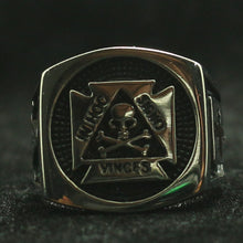 Load image into Gallery viewer, GUNGNEER Stainless Steel Past Master Masonic Ring Freemason Skull Ring Jewelry Set