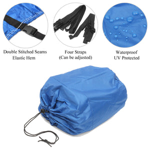 2TRIDENTS 14-16 FT Beam 90 inch Trailerable 210D Marine Grade Boat Cover - Protection for Challenging Marine Environments