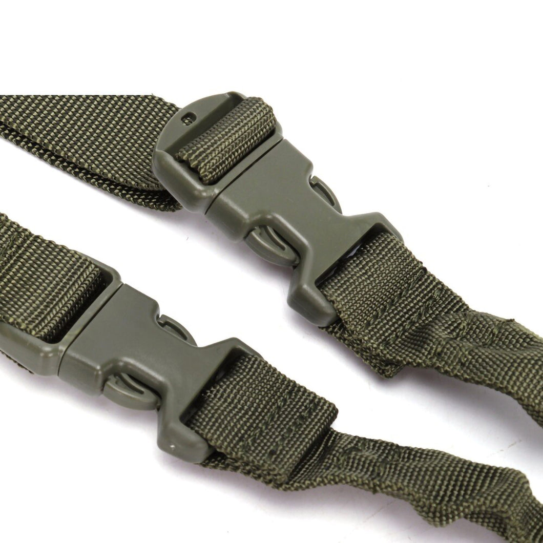 2TRIDENTS One-Point Adjustable Rifle Sling for Hunting Shotgun, Law Enforcement, Military Use (Black)