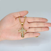 Load image into Gallery viewer, GUNGNEER God Infinity Cross Pendant Necklace Jesus Jewelry Accessory Gift For Men Women