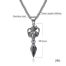 Load image into Gallery viewer, GUNGNEER Ganesha Om Pendant Necklace Hindu Spiritual Elephant Ring Jewelry Set For Men Women