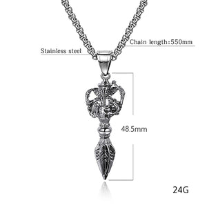GUNGNEER Ganesha Om Pendant Necklace Hindu Spiritual Jewelry Accessory For Men Women