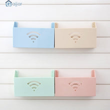 Load image into Gallery viewer, 2TRIDENTS Small Cute Wall Mount WiFi Router Storage Box - WiFi Box Shelf Organizer for Household (Blue)