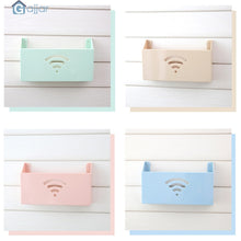 Load image into Gallery viewer, 2TRIDENTS Small Cute Wall Mount WiFi Router Storage Box - WiFi Box Shelf Organizer for Household