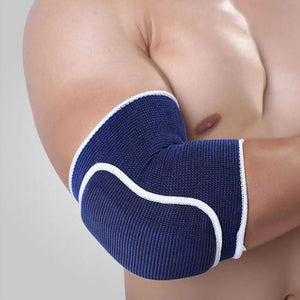 2TRIDENTS Sport and Fitness Elbow Knitted Thick Sponge Basketball Crash Support Brace Pads Elbow Support